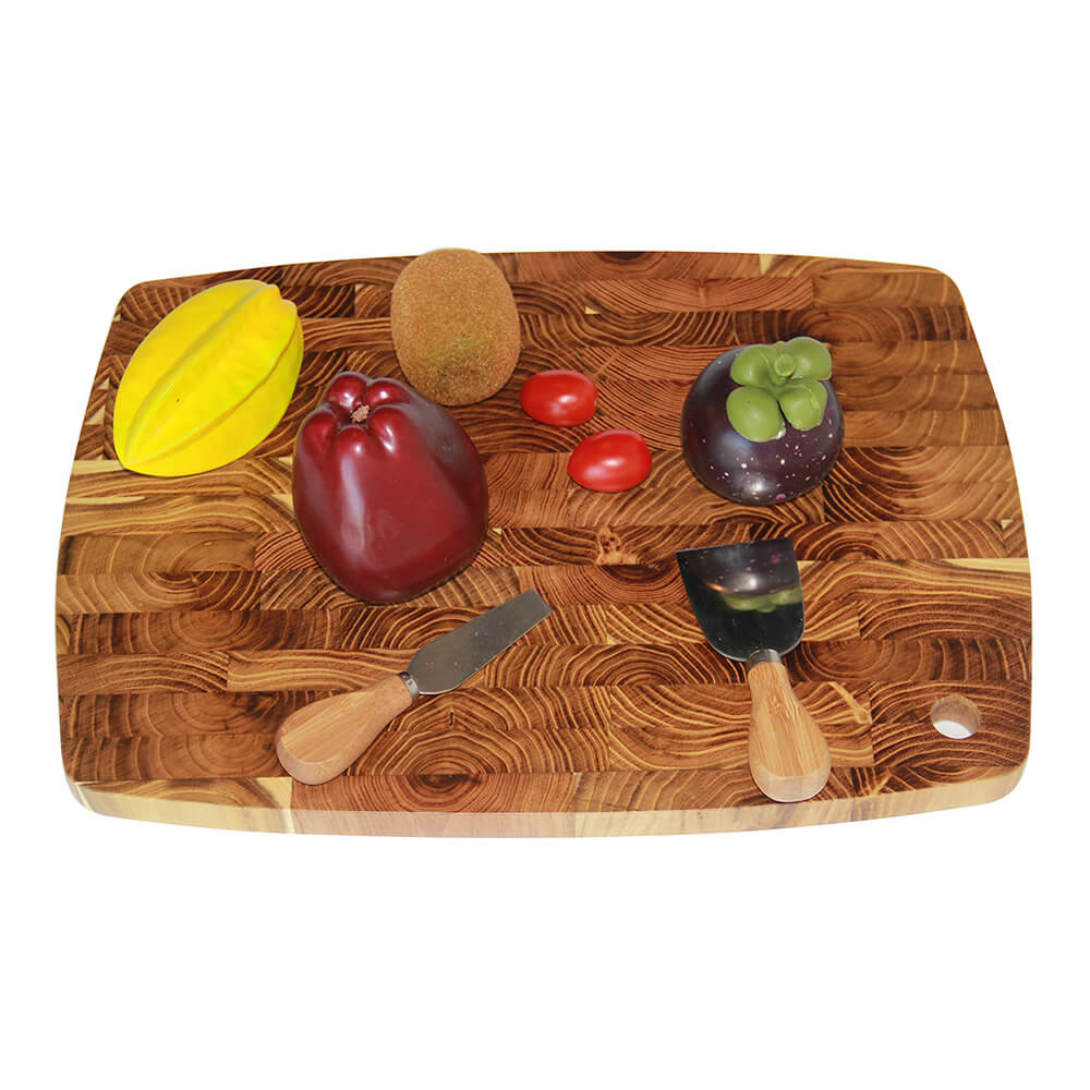 New style Oval Teak Wood Cutting Board Kitchen Chopping ...